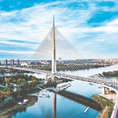 Il ponte sul fiume Sava