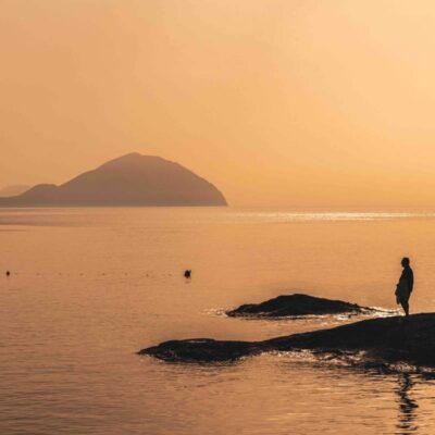 Il tramonto sulle Eolie