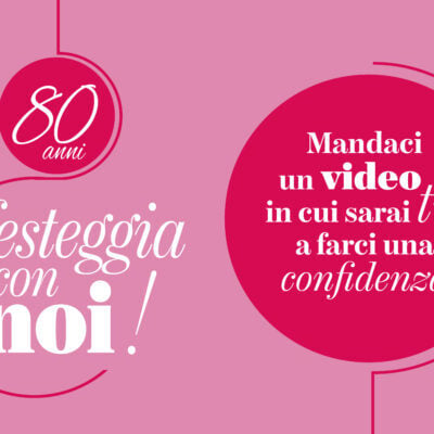 copertina per evento 80 anni confidenze